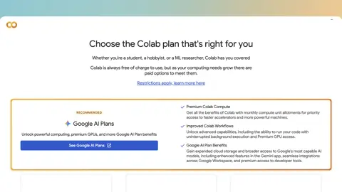 Colab in Google AI plans by Google
